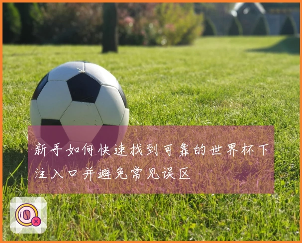 新手如何快速找到可靠的世界杯下注入口并避免常见误区