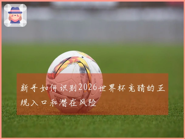 新手如何识别2026世界杯竞猜的正规入口和潜在风险