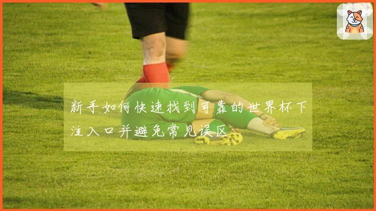 新手如何快速找到可靠的世界杯下注入口并避免常见误区