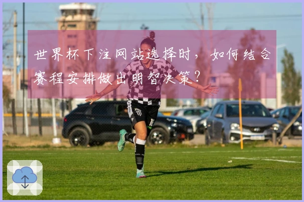世界杯下注网站选择时，如何结合赛程安排做出明智决策？